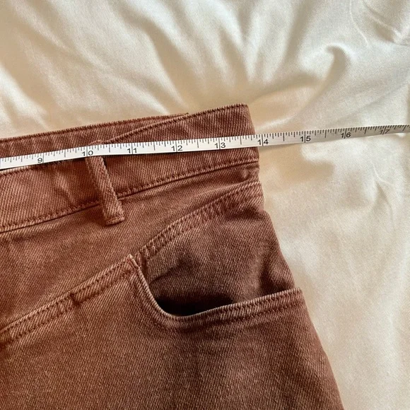 Wilfred Free Archer High Rise Brown Jeans size 6 - Picture 6 of 10